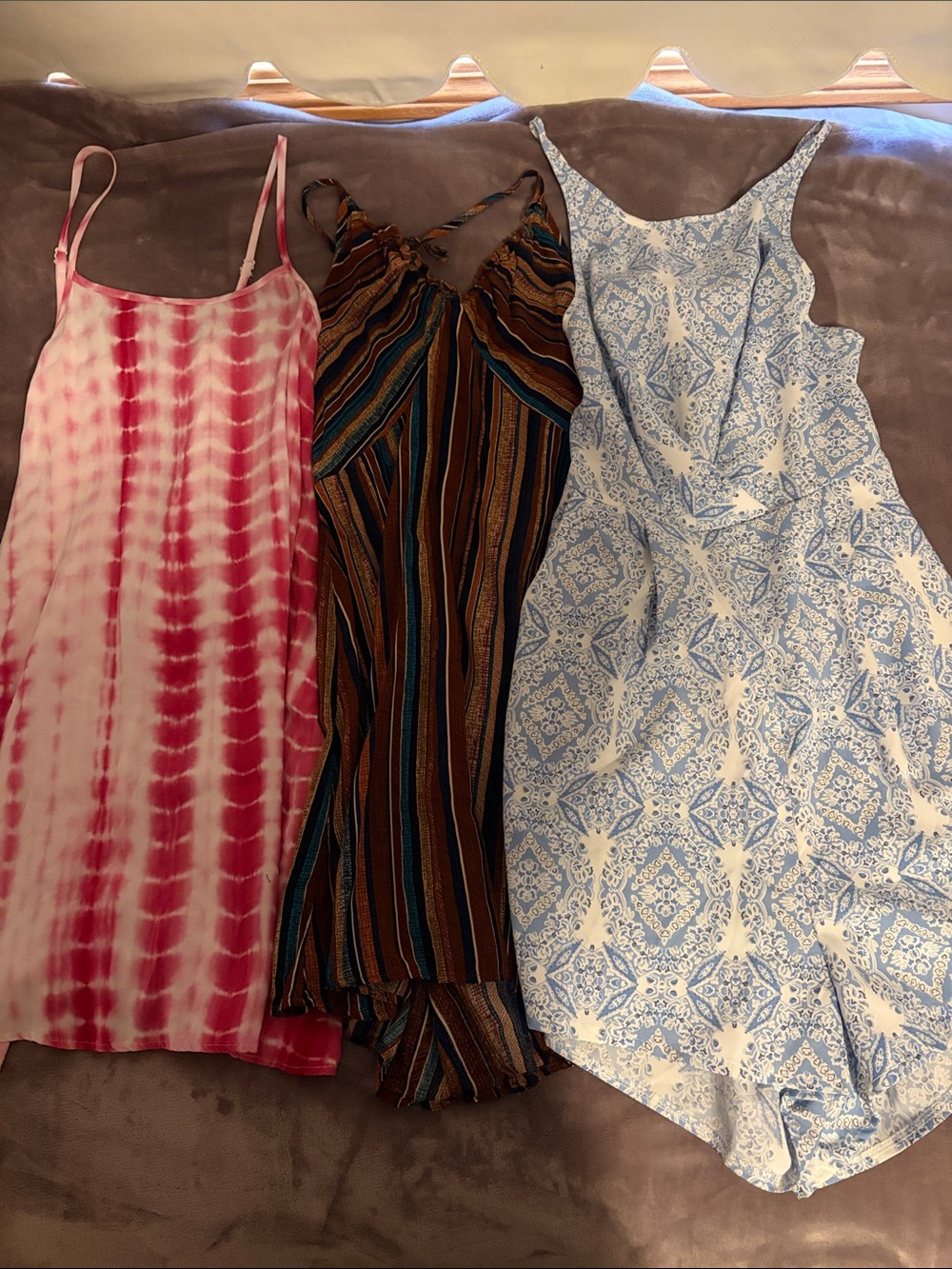 SHEIN Patterned Summer Dresses and Romper Bundle